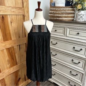 Black Jodi Kristopher Dress with gold/silver beading Jr's Med